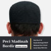 PECI MADINAH BORDIR PUTIH-HITAM-KOMBINASI - Image 3