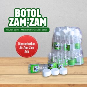 BOTOL AIR ZAM-ZAM 50ML ISI 25 & 30